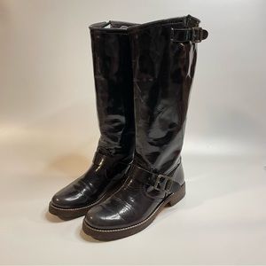 FRYE Veronica Slouch Boots in Black Sz7